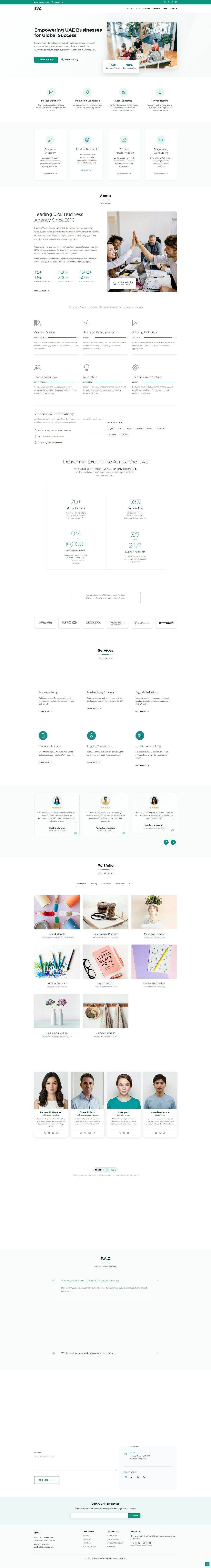 EVC - Digital agency and business services website